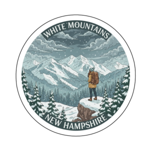New Hampshire Winter Hiking Sticker
